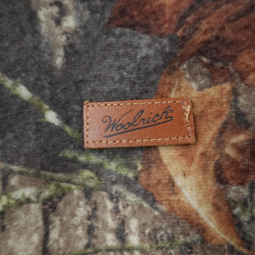Woolrich Vest Mens M Brown Camo Blaze Orange Reversible Full Zip Hunting Outdoor - Picture 3 of 9